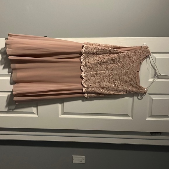 Blush Lace Top Dress - Picture 1 of 5